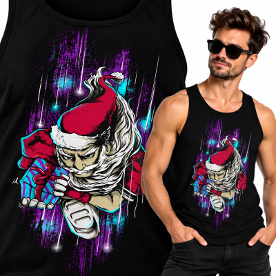 TANK TOP  ŚWIĄTECZNY TOUCHDOWN SANTA